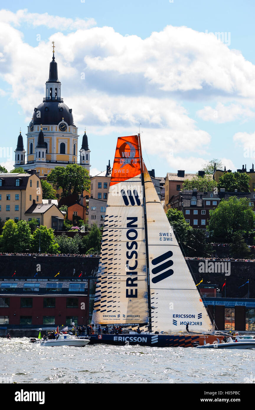 Schweden, Stockholm. Volvo Ocean Race 2008-2009 Zwischenstopp in Stockholm. Stockfoto