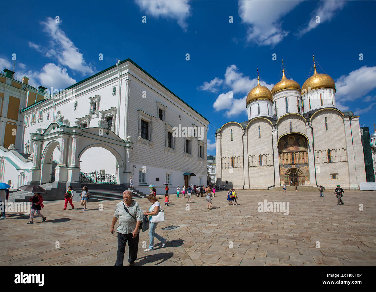 Sehenswürdigkeiten innerhalb des Moskauer Kreml Stockfoto