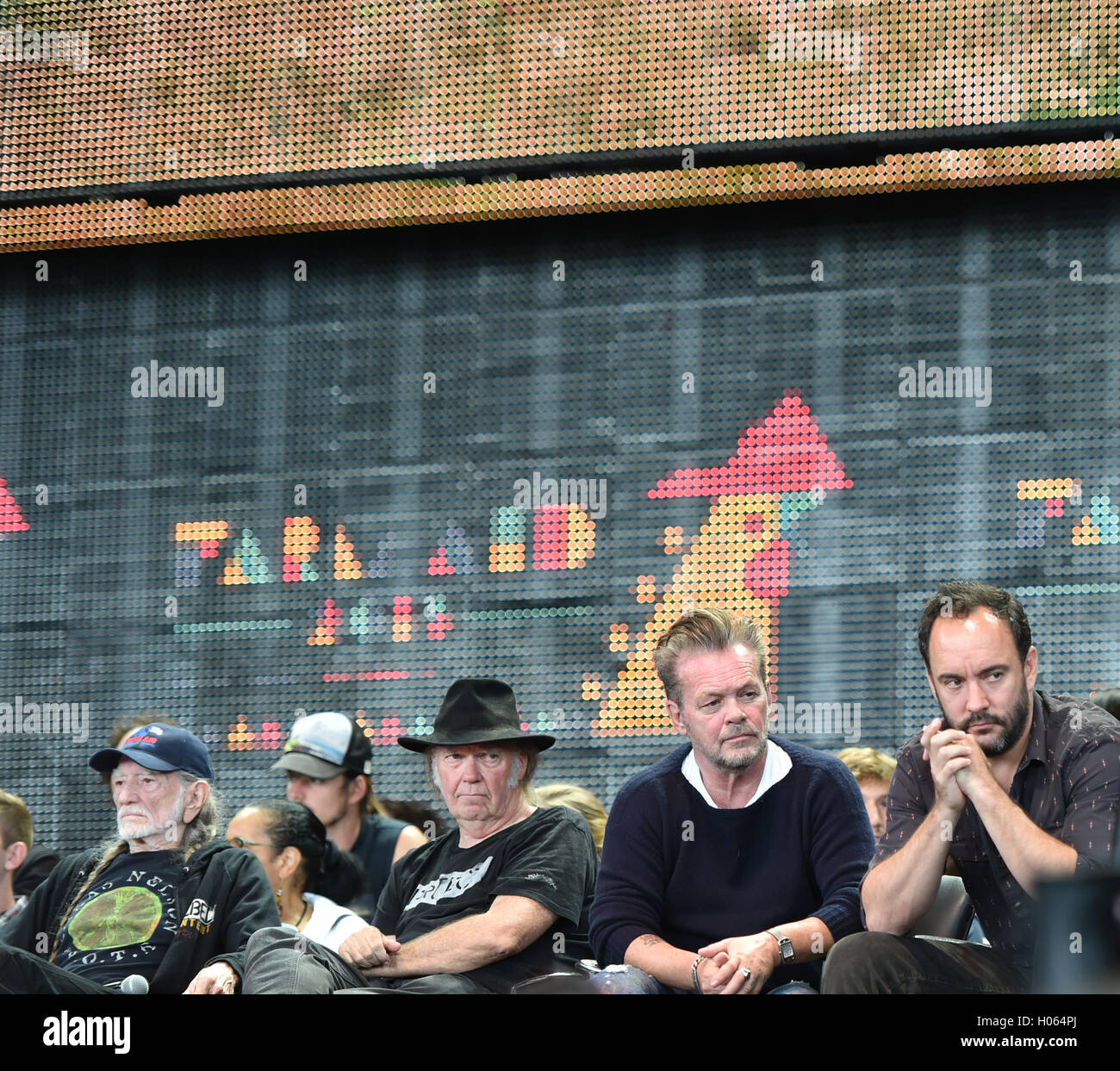 Bristow, VIRGINIA, USA. 17. September 2016. Die Pressekonferenz beginnt FARM AID in BRISTOW, VIRGINIA am 17 SEPTEMBER 2016.photo © Jeff Moore © Jeff Moore/ZUMA Draht/Alamy Live News Stockfoto