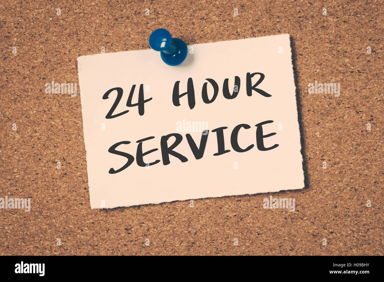 24 Stunden service Stockfoto