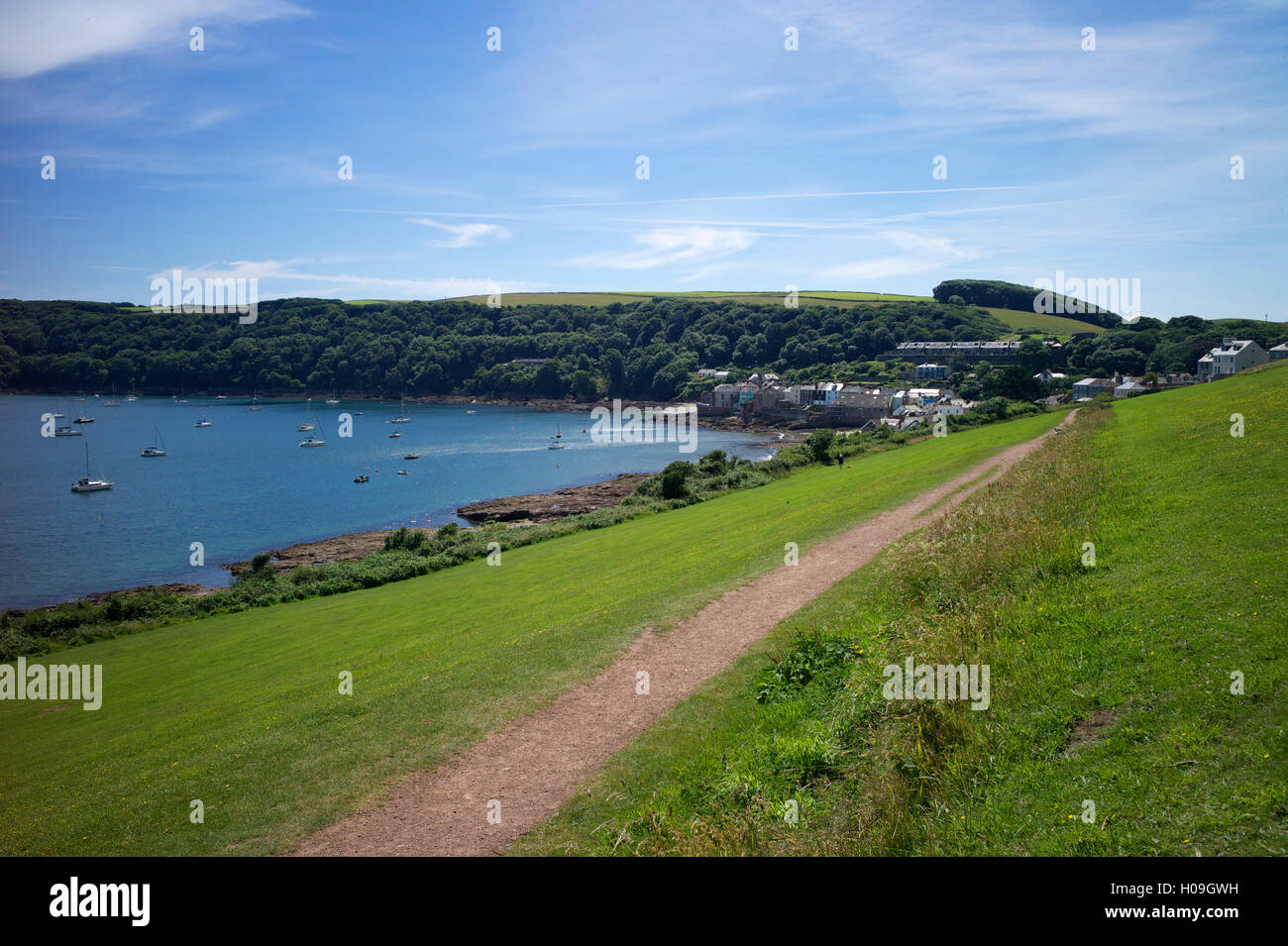 Küstenpfad, Kingsand und Cawsand, Rame Halbinsel, Cornwall, England, United Kingdon, Europa Stockfoto