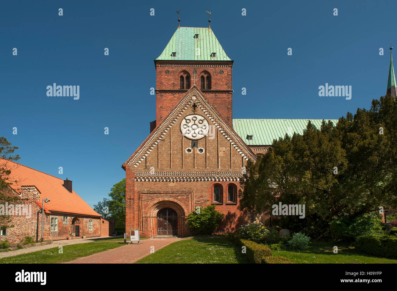 Ratzeburger Dom, Romanische Ziegel Architektur aus dem 12. Jahrhundert., Ratzeburg, Schleswig-Holstein, Deutschland Stockfoto