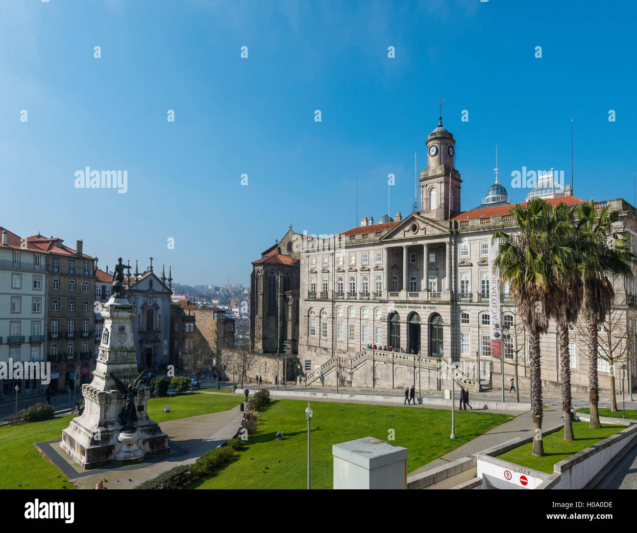 Palácio da Bolsa, Börse Palace, Jardim do Infante Dom Henrique, Porto, Portugal Stockfoto