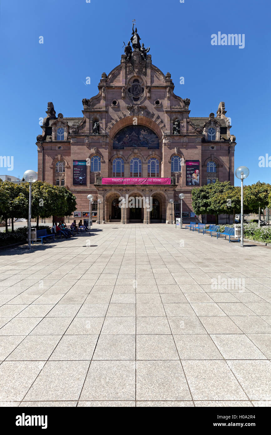 Opernhaus, Staatstheater, Jugendstil, Stadt Nürnberg, Mittelfranken, Franken, Bayern, Deutschland, Europa, Oper, Staatstheater, Stockfoto