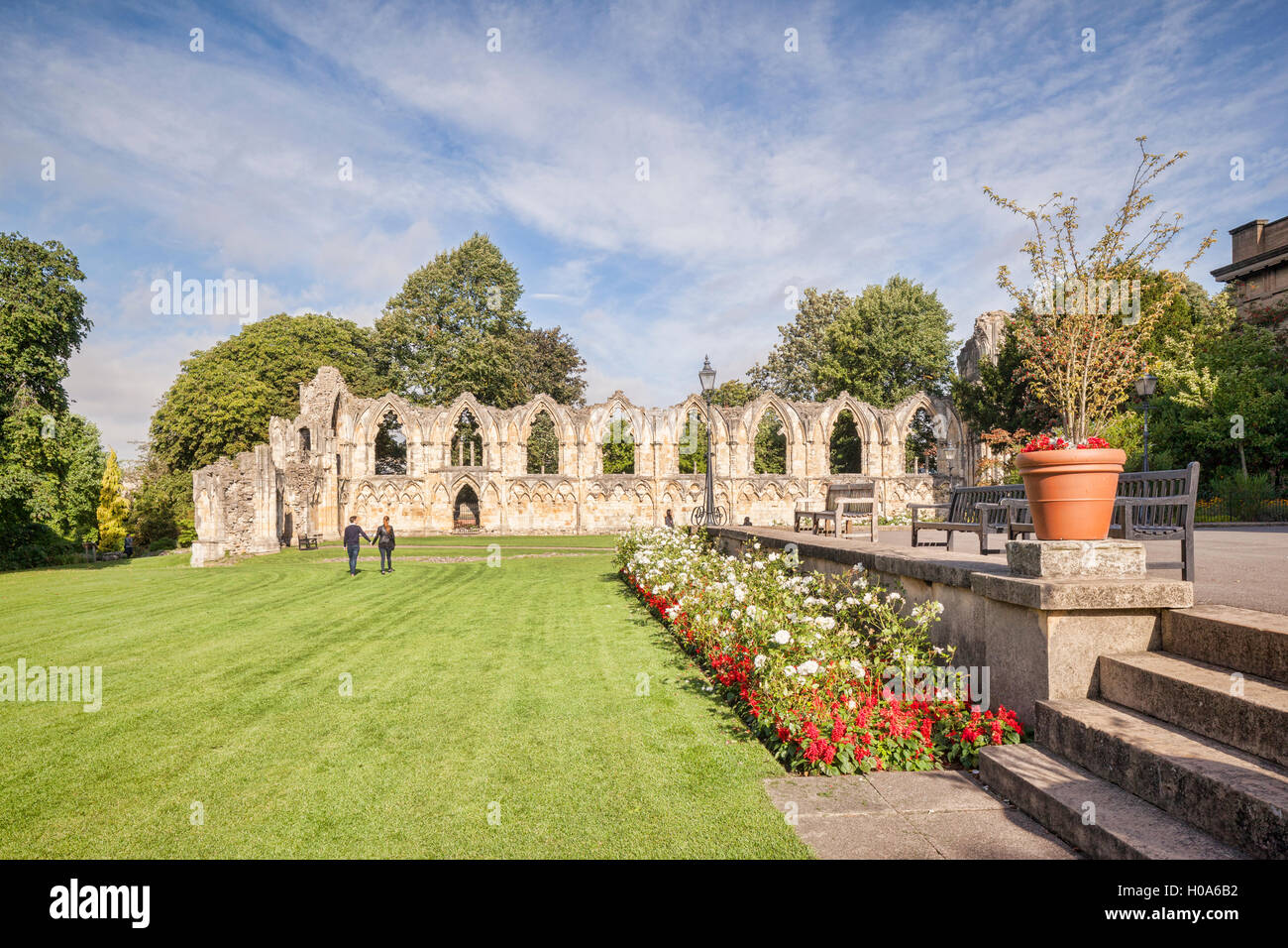 Str. Marys Abbey, York, North Yorkshire, England, UK Stockfoto