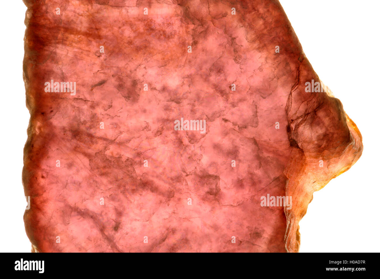 Lepidolith Glimmer [KLi2Al(Al,Si) 3O10(F,OH) 2] Quelle von Lithium. Stockfoto
