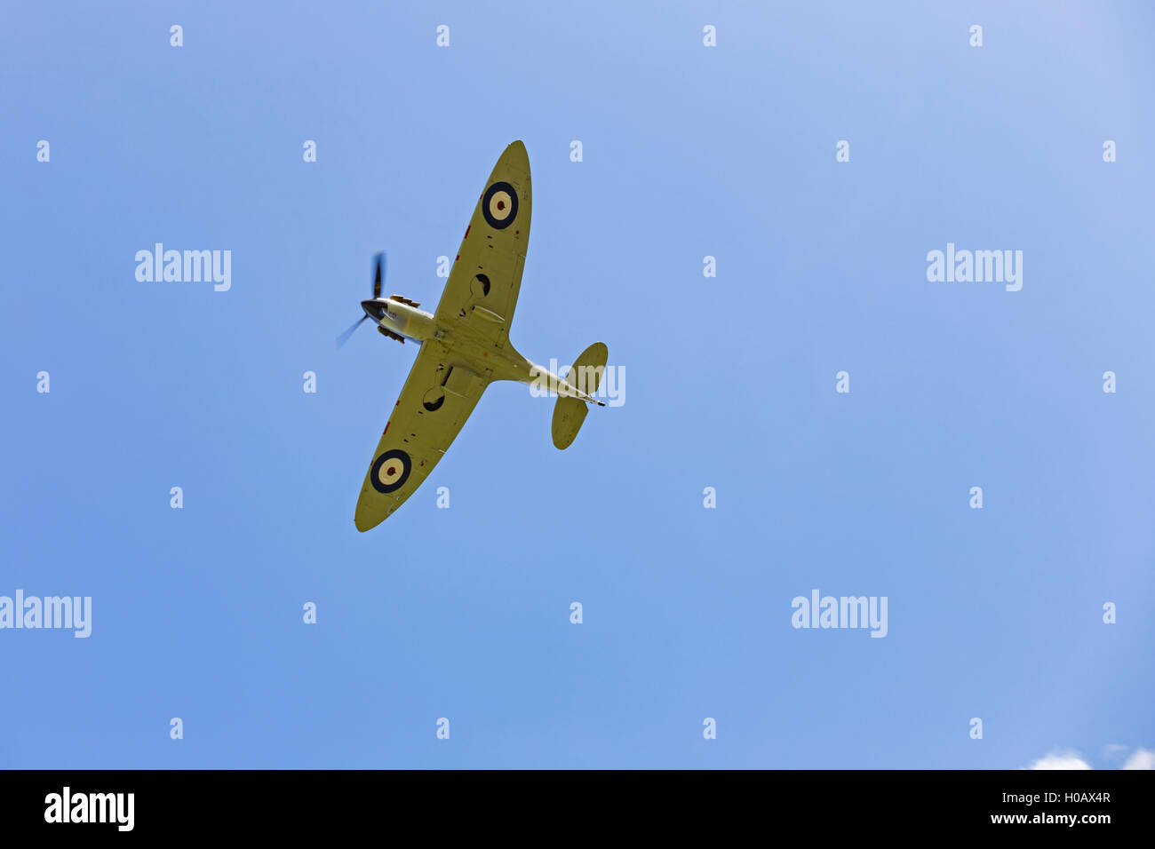 Ein Spitfire Weltkrieg zwei Kampfflugzeuge. Großbritannien, UK Stockfoto