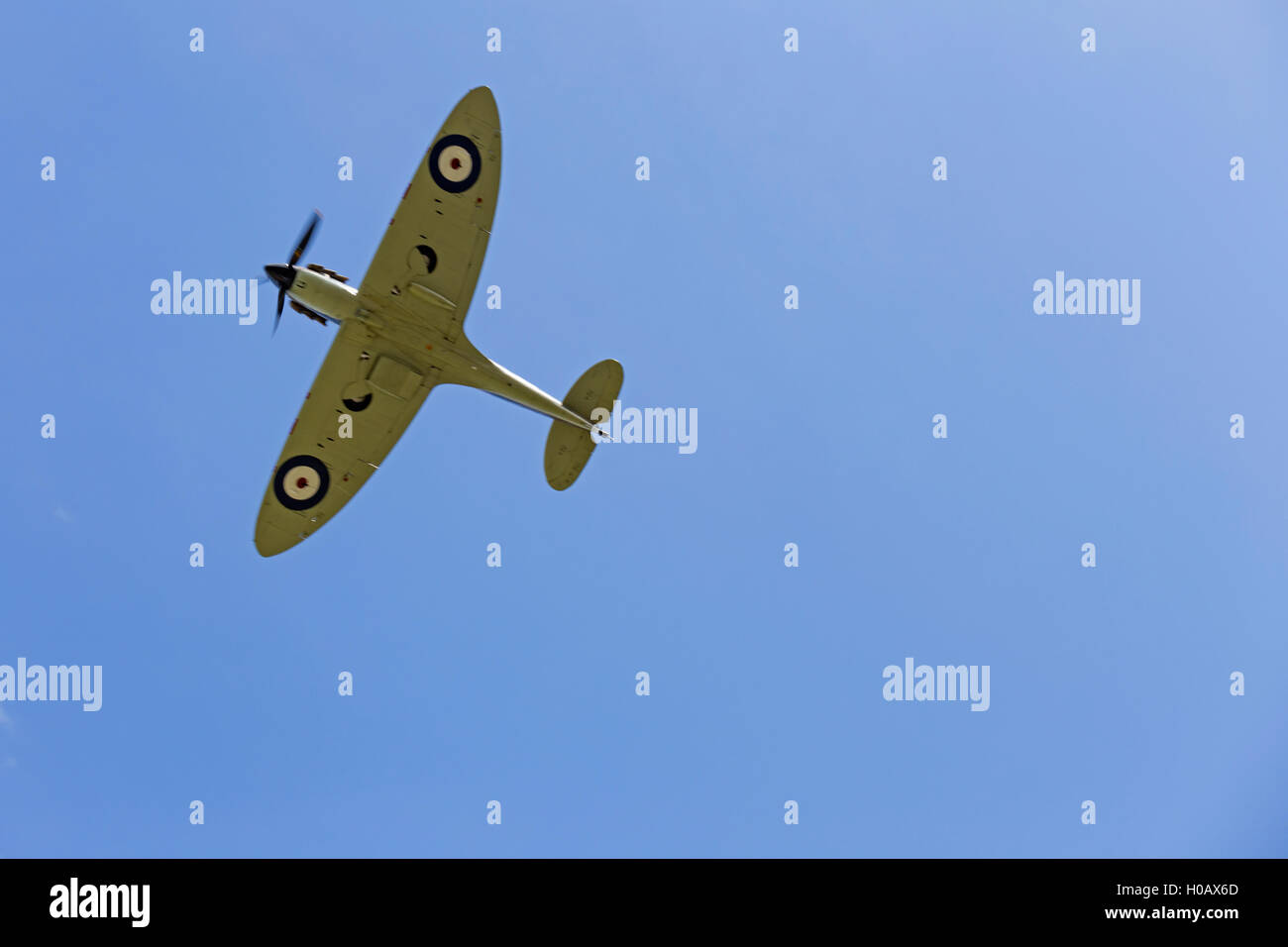 Ein Spitfire Weltkrieg zwei Kampfflugzeuge. Großbritannien, UK Stockfoto
