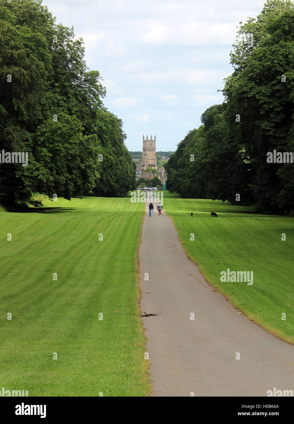 Cirencester Park Kirche des Hl. Johannes des Täufers Stockfoto