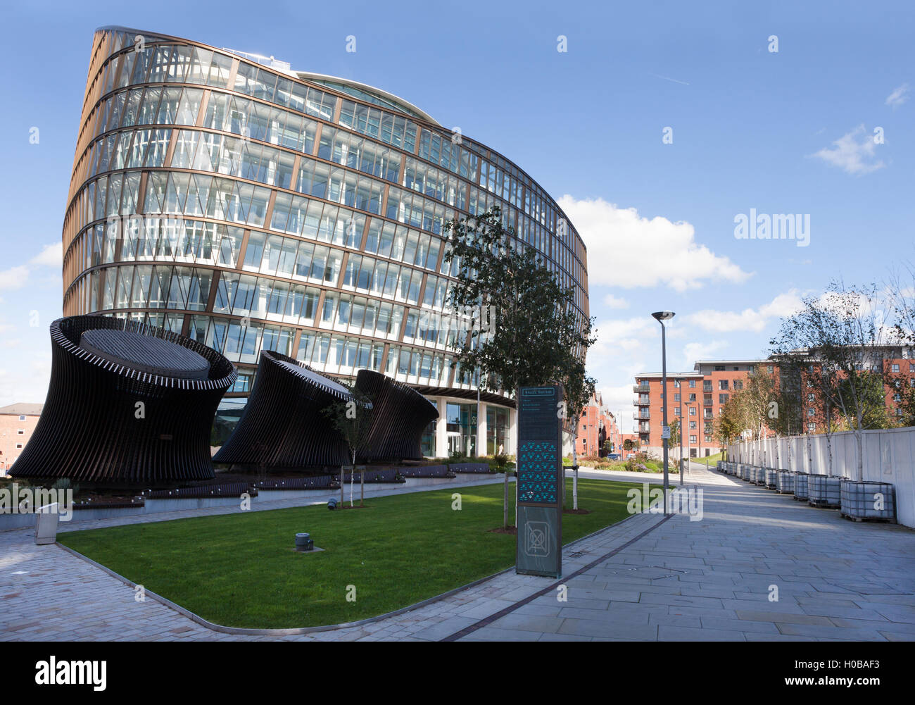 Der Hauptsitz der Co-operative Group, Manchester, in 2011 erbaut, ist das Herzstück der NOMA Bereich der Regeneration in der Stadt. Stockfoto