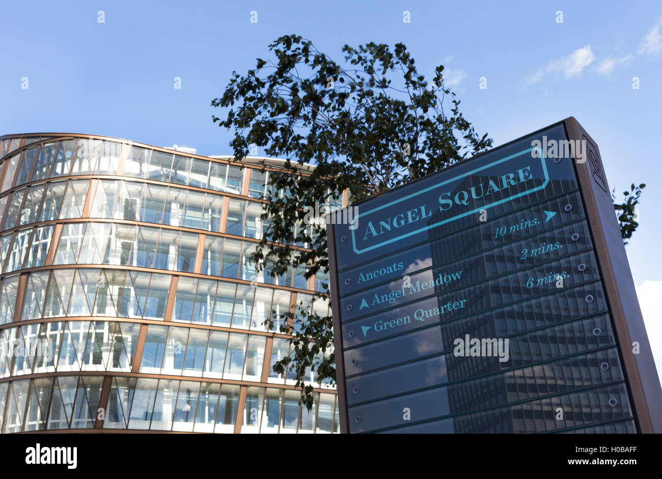 Der Hauptsitz der Co-operative Group, Manchester, in 2011 erbaut, ist das Herzstück der NOMA Bereich der Regeneration in der Stadt. Stockfoto