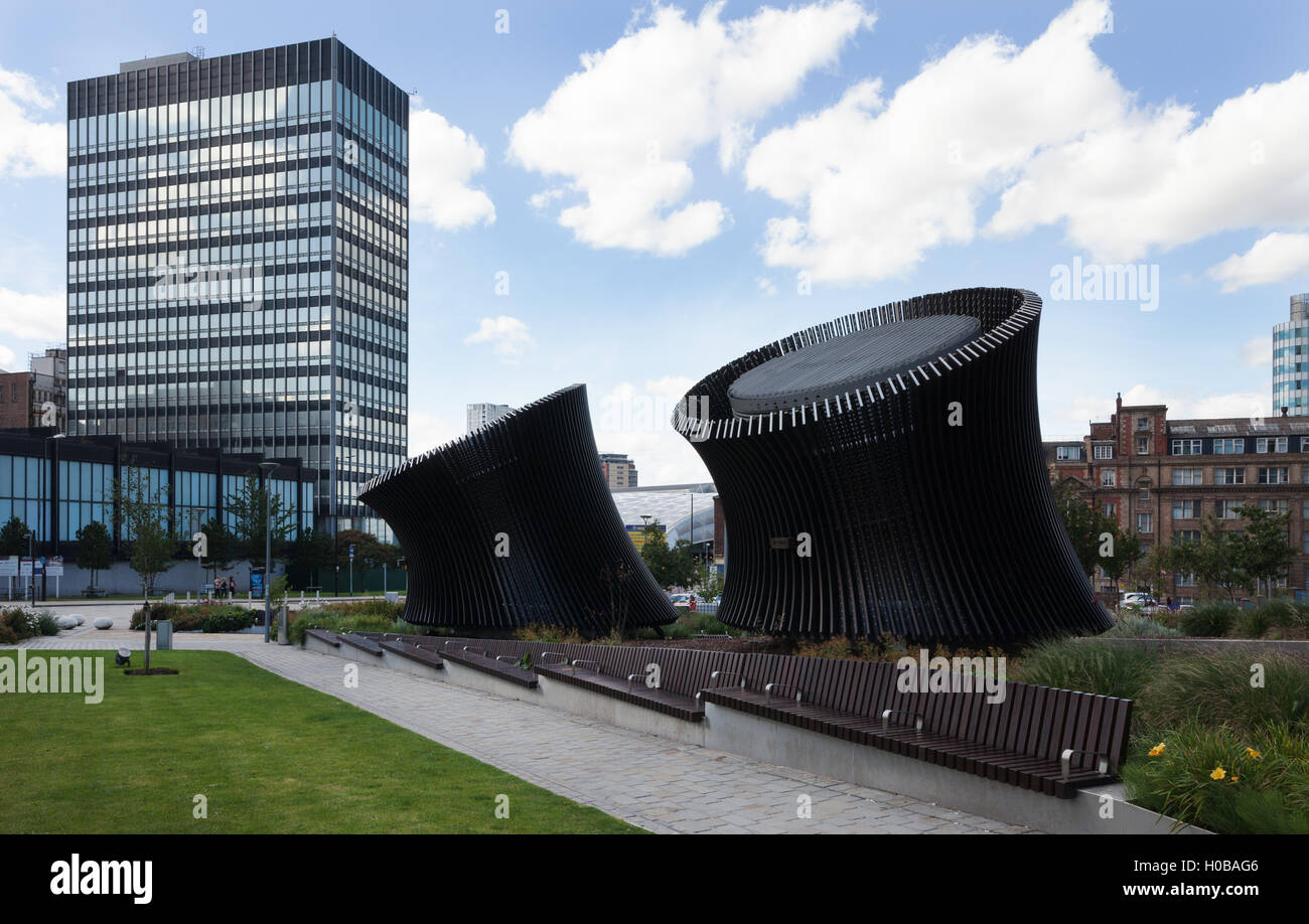 Der Hauptsitz der Co-operative Group, Manchester, in 2011 erbaut, ist das Herzstück der NOMA Bereich der Regeneration in der Stadt. Stockfoto