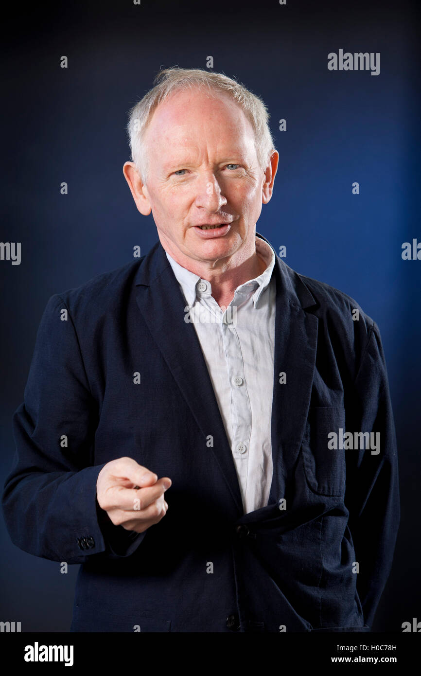 Alan Taylor, der schottische Journalist und Autor, auf dem Edinburgh International Book Festival. Edinburgh, Schottland. 26. August 2016 Stockfoto