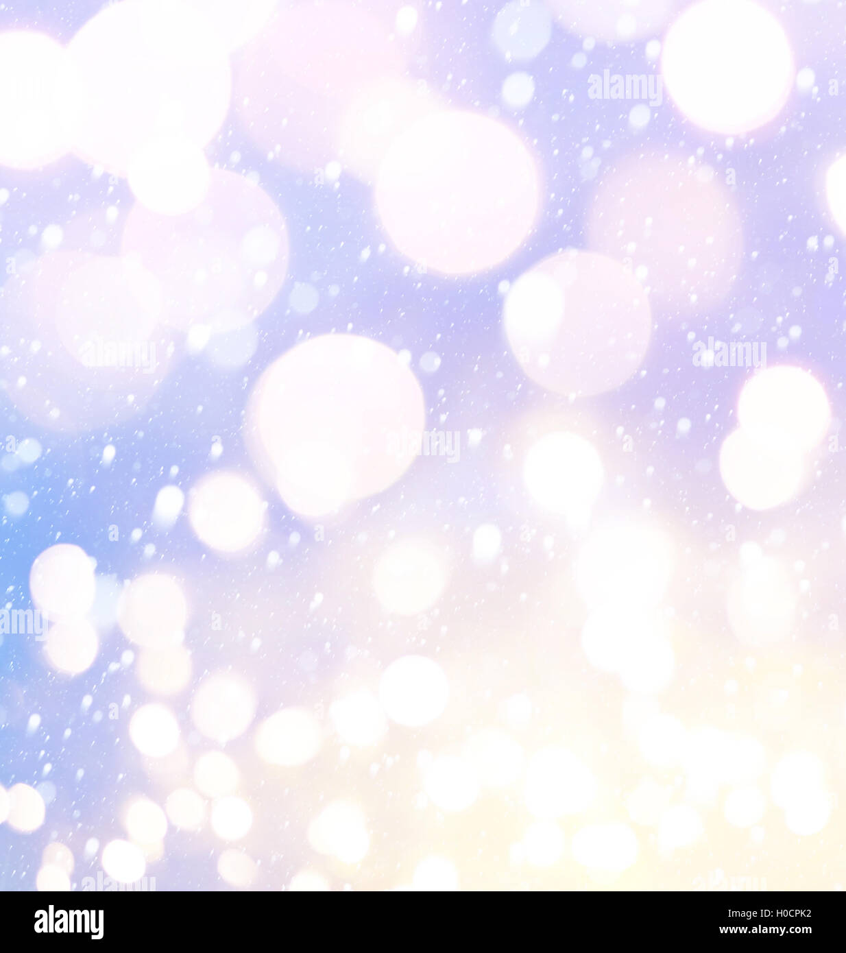 Urlaub Licht und Schnee Stockfoto