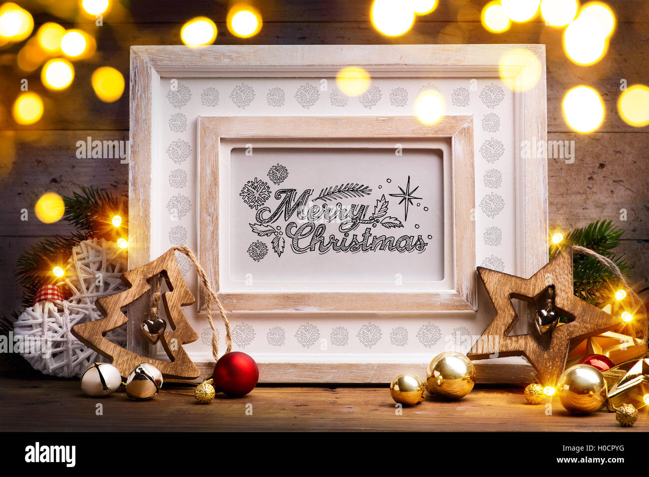 Kunst Weihnachten Urlaub Dekoration Hintergrund Stockfoto