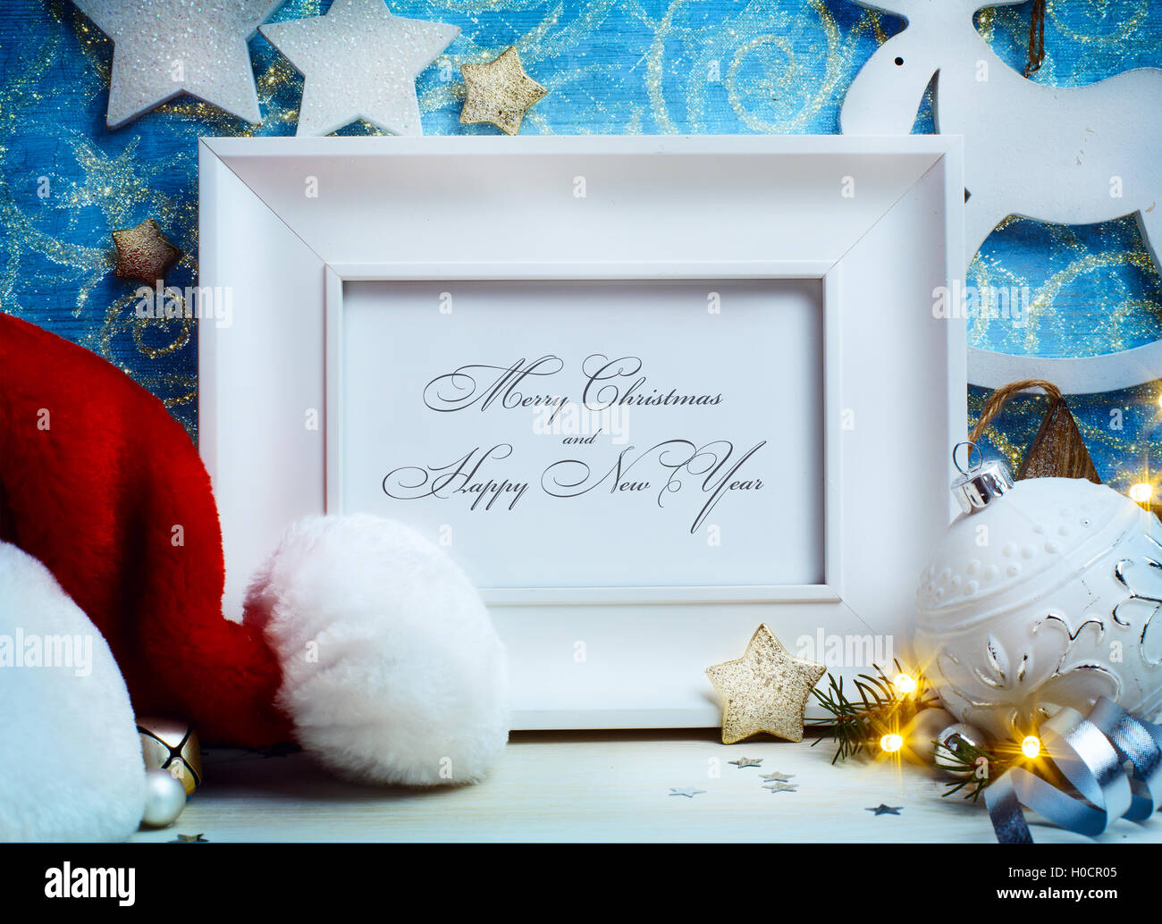Kunst Weihnachten Urlaub Dekoration Hintergrund Stockfoto