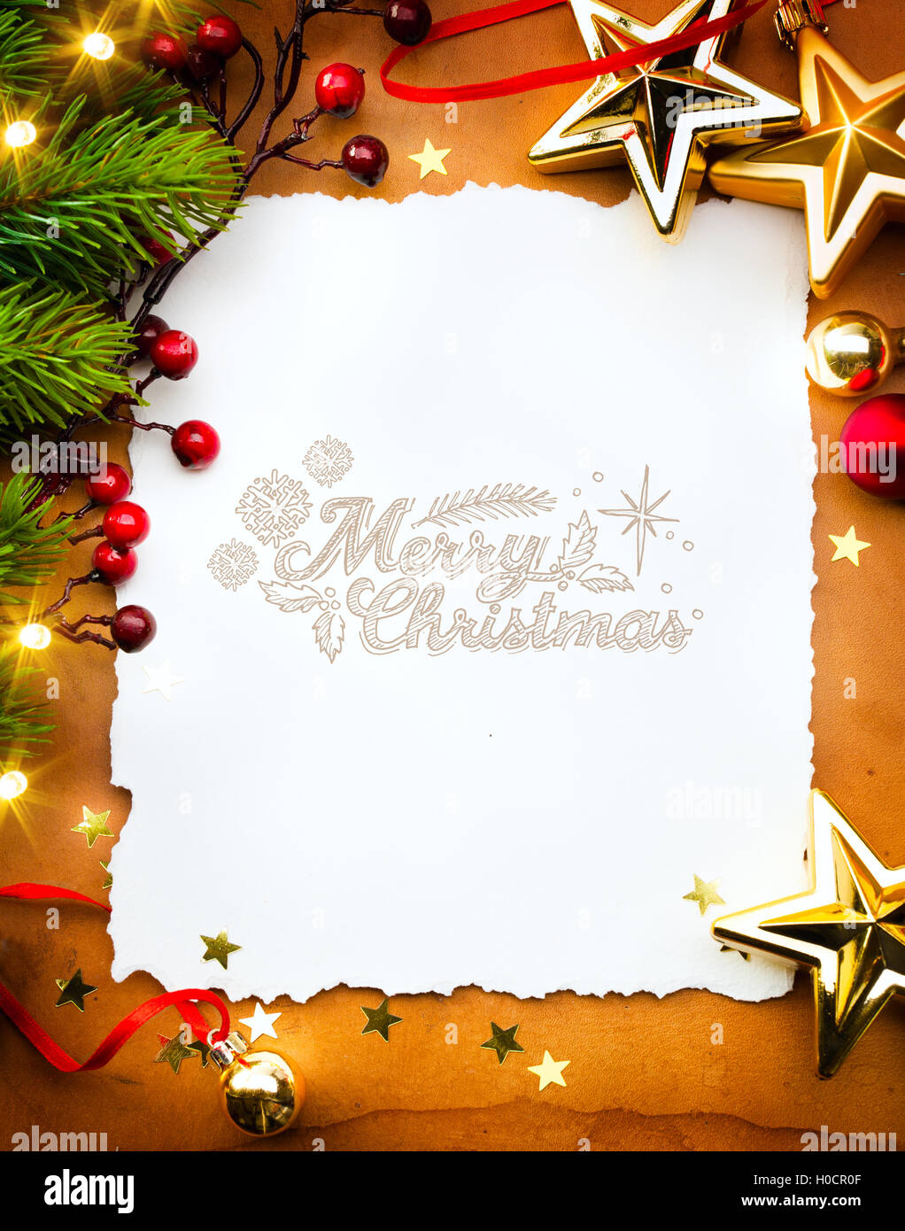 Kunst Weihnachten Urlaub Hintergrund Stockfoto