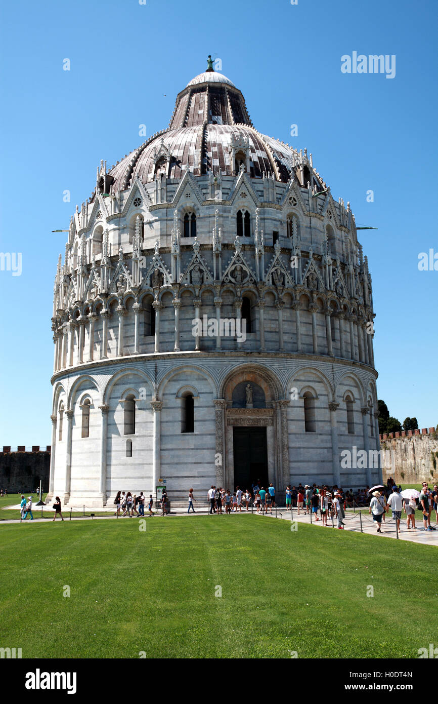 Baptisterium von Pisa, Toskana, Italien Stockfoto