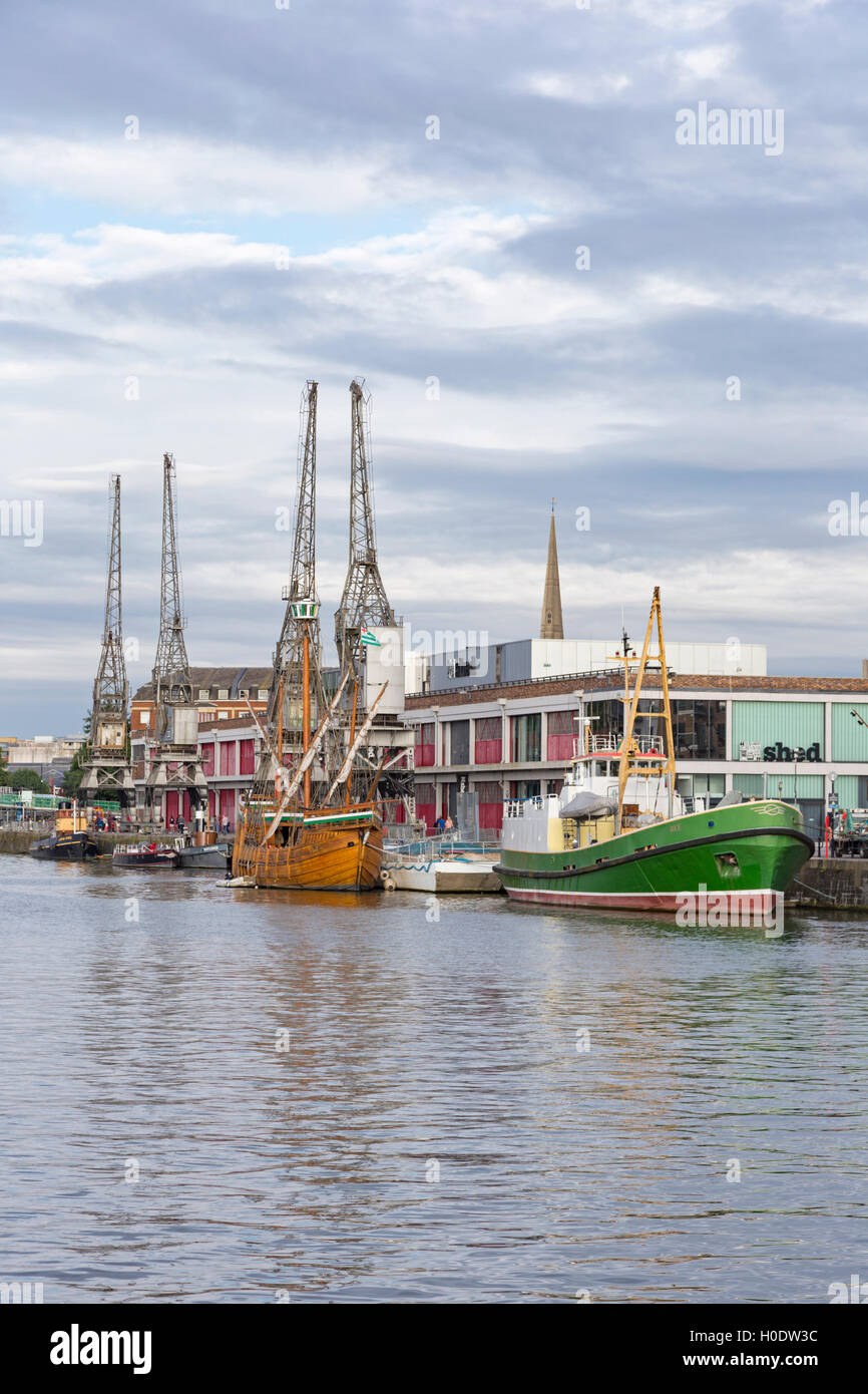 Historische Stadt von Bristol Hafen, Bristol, Avon, England, UK Stockfoto