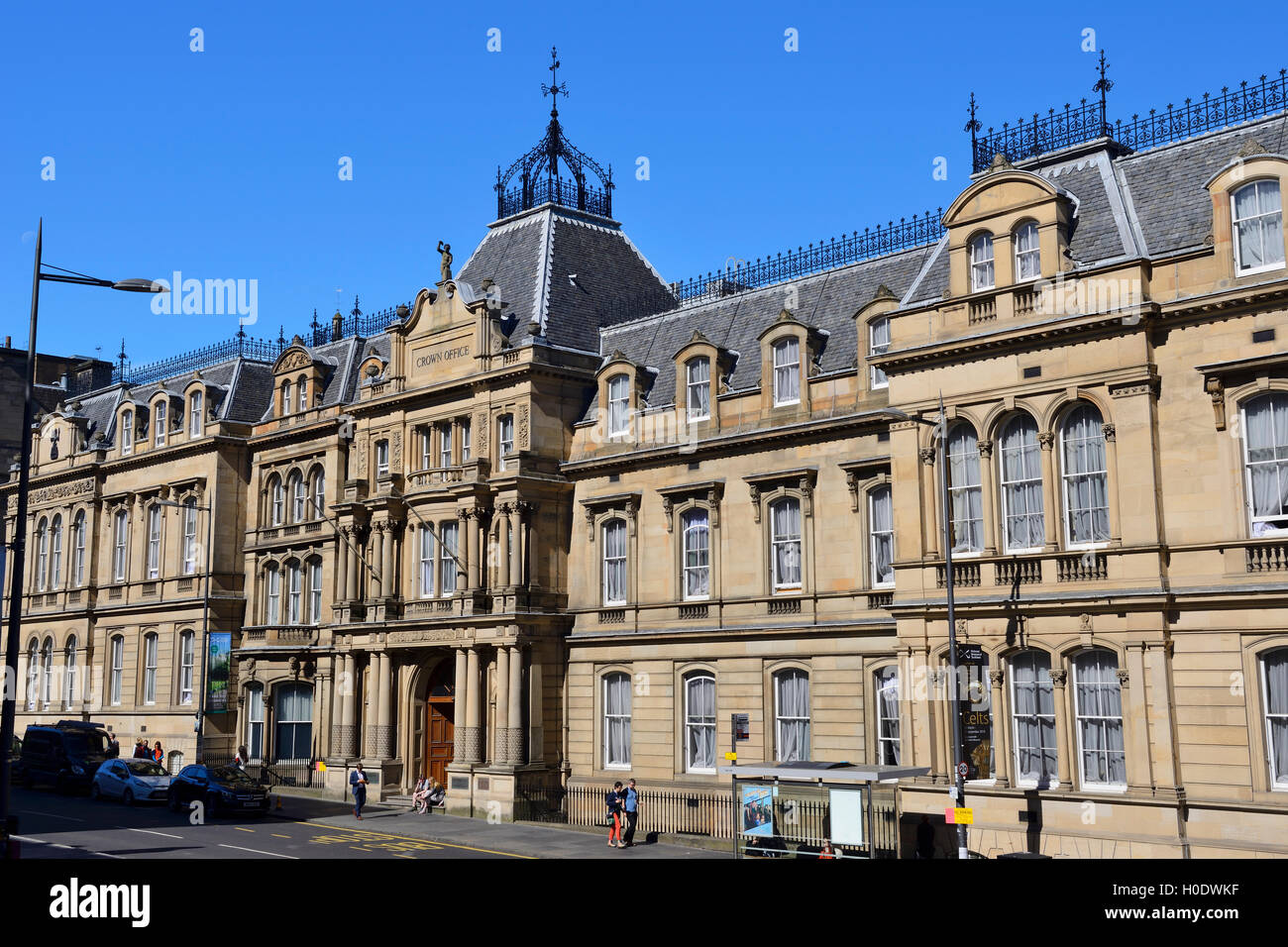 Krone Büro und Procurator steuerlicher Service auf Chambers Street, Edinburgh, Schottland Stockfoto