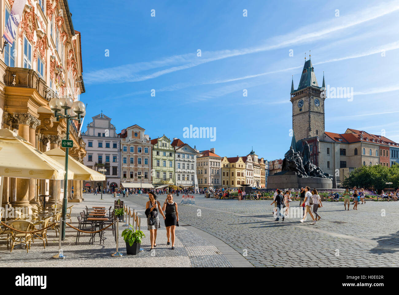 Prag, Tschechische Republik. Der Altstädter Ring (Jizchak Náměstí), Staré Město, Prag, Tschechische Republik, Europa Stockfoto