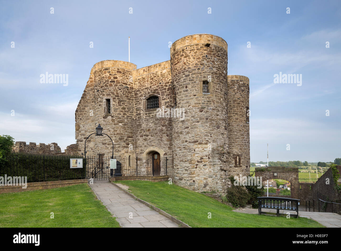 Ypern Turm, Schlossmuseum Roggen, Roggen, East Sussex, England, UK Stockfoto