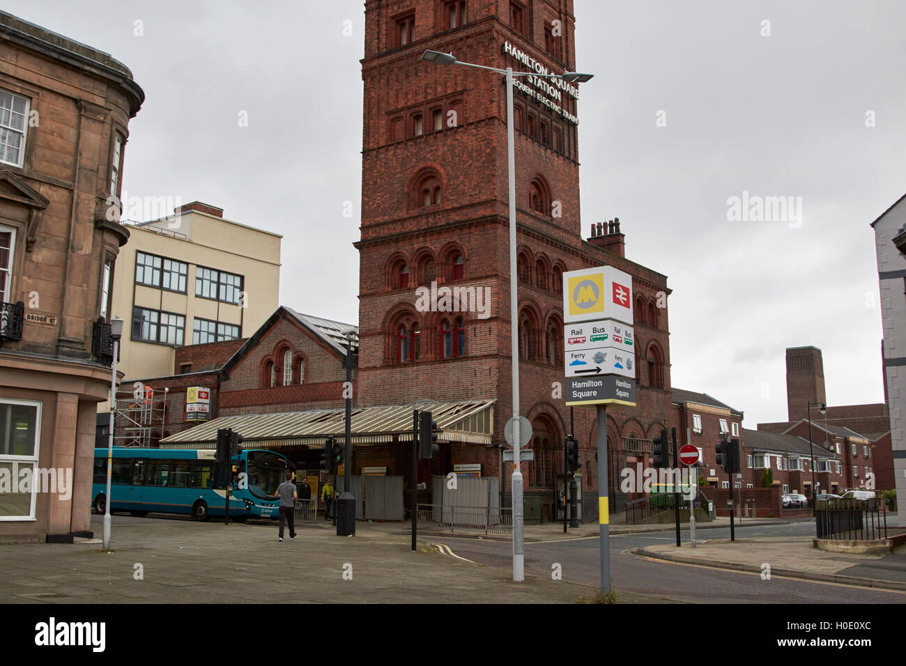 Hamilton Square Zug Bahnhof Birkenhead Merseyside UK Stockfoto