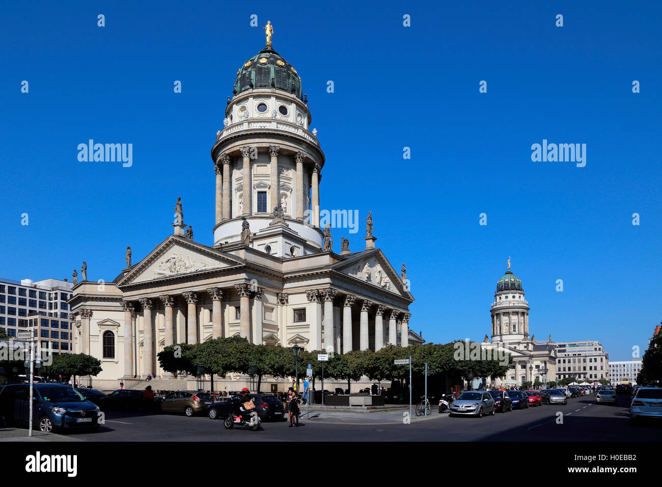 Berliner Gendarmenmarkt Deutscher Dom Stockfoto