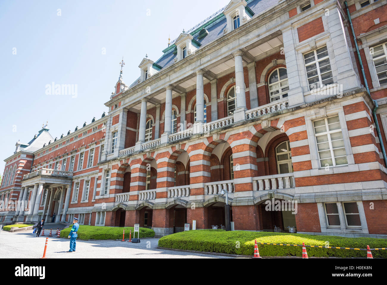 Außenseite des ehemaligen Justizministerium Gebäude, Chiyoda-Ku, Tokyo, Japan Stockfoto