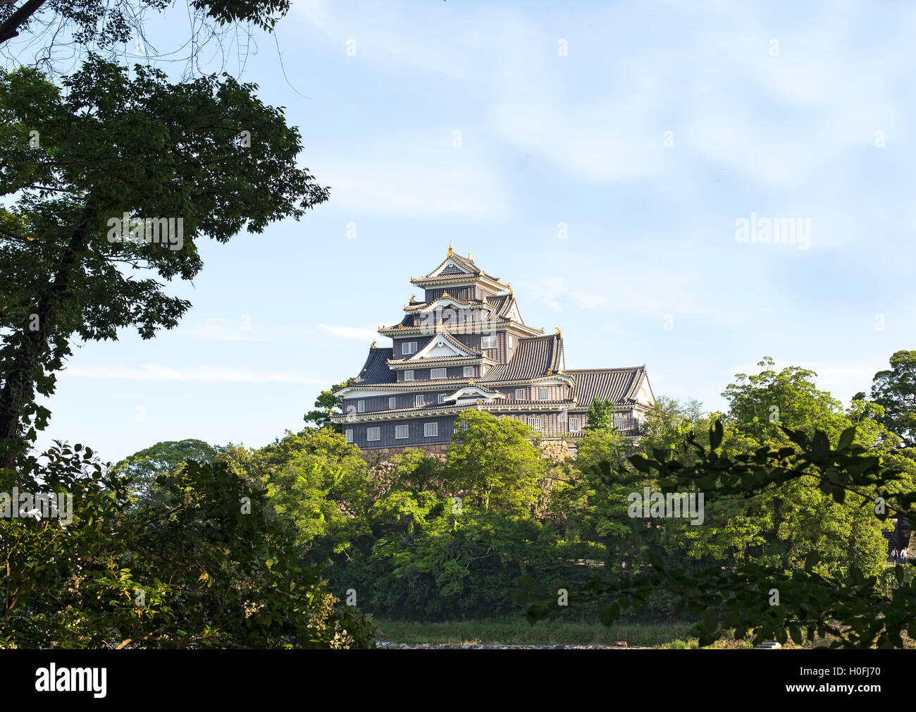 Okayama Castle befindet sich in Okayama, Japan Stockfoto