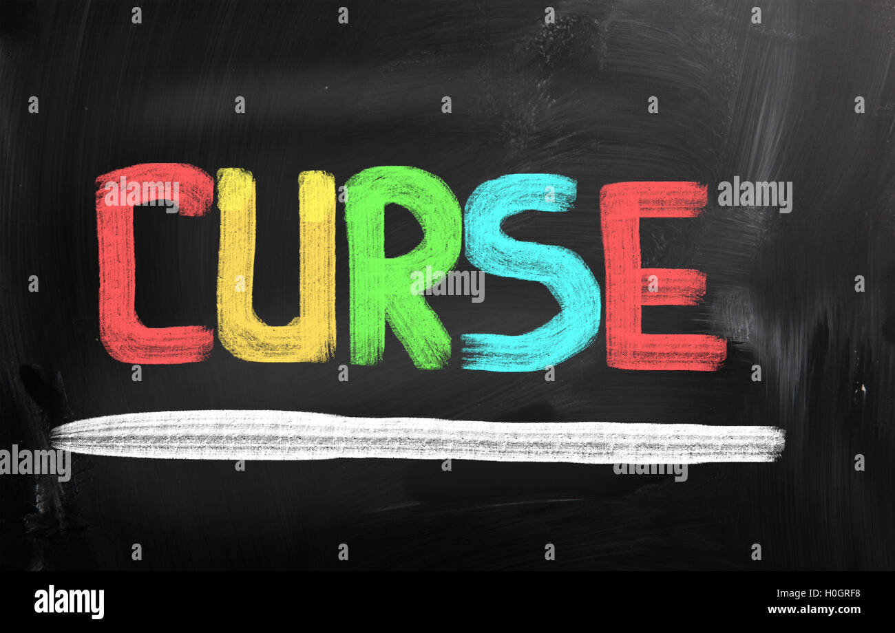 Fluch-Konzept Stockfoto