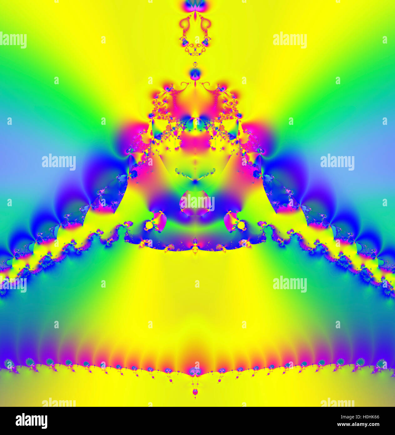 Computer-generierte Fraktal-Muster Stockfoto