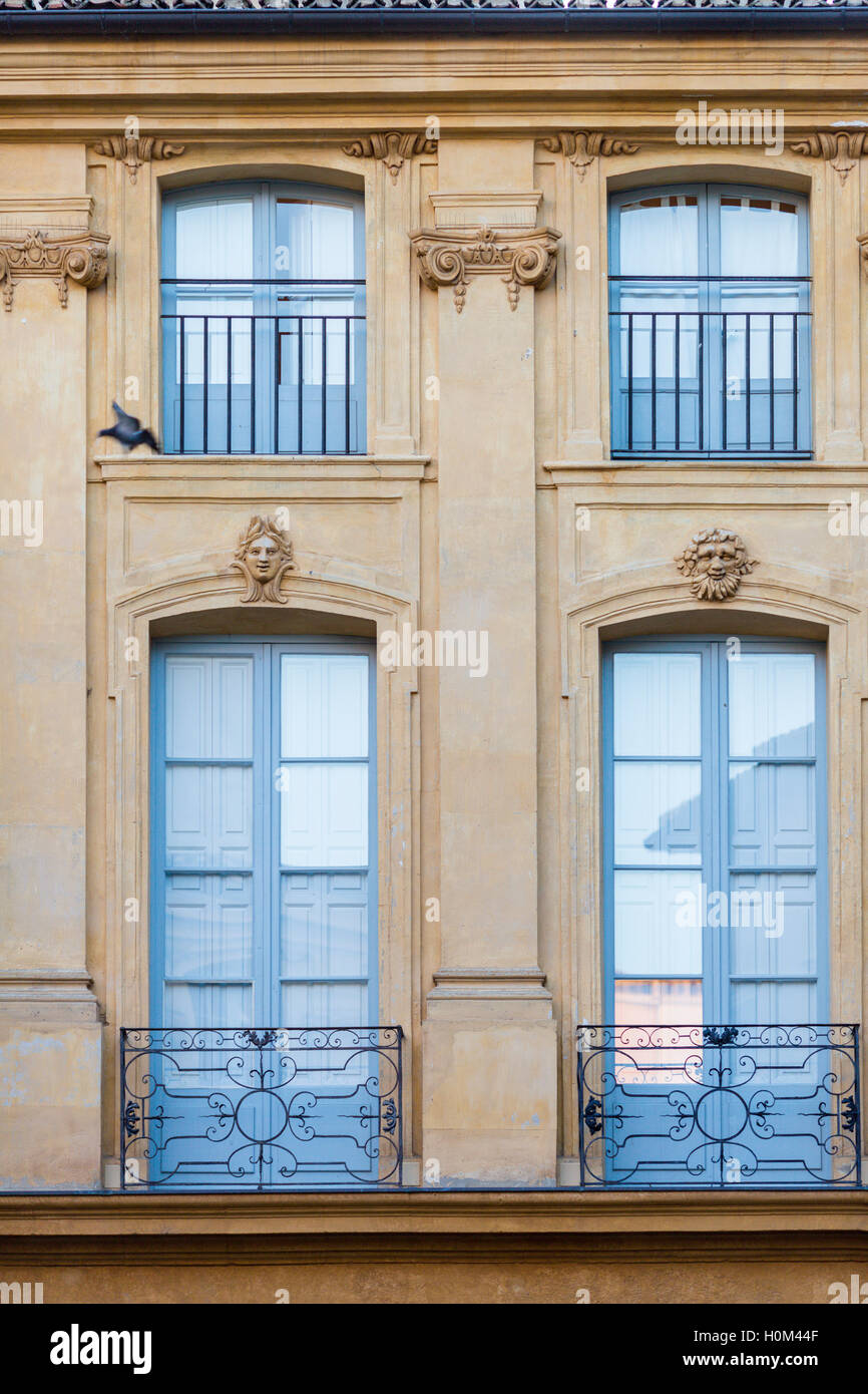 Provenzalische Gebäude und Architektur, Aix en Provence, Frankreich Stockfoto