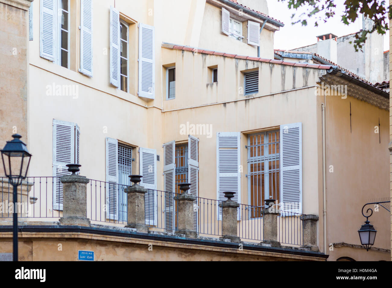 Provenzalische Gebäude und Architektur, Aix en Provence, Frankreich Stockfoto