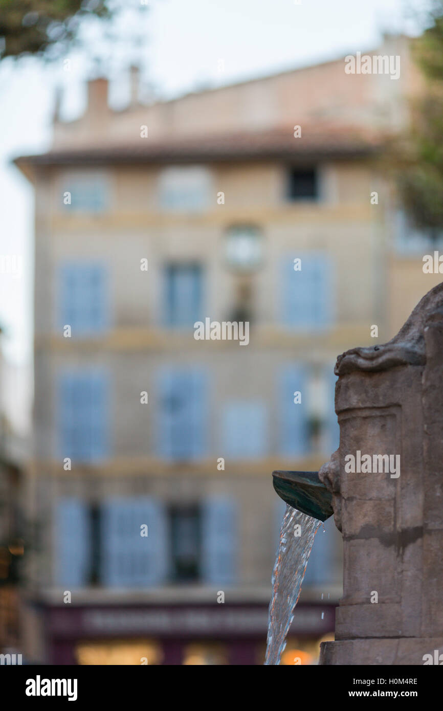 Provenzalische Gebäude und Architektur, Aix en Provence, Frankreich Stockfoto