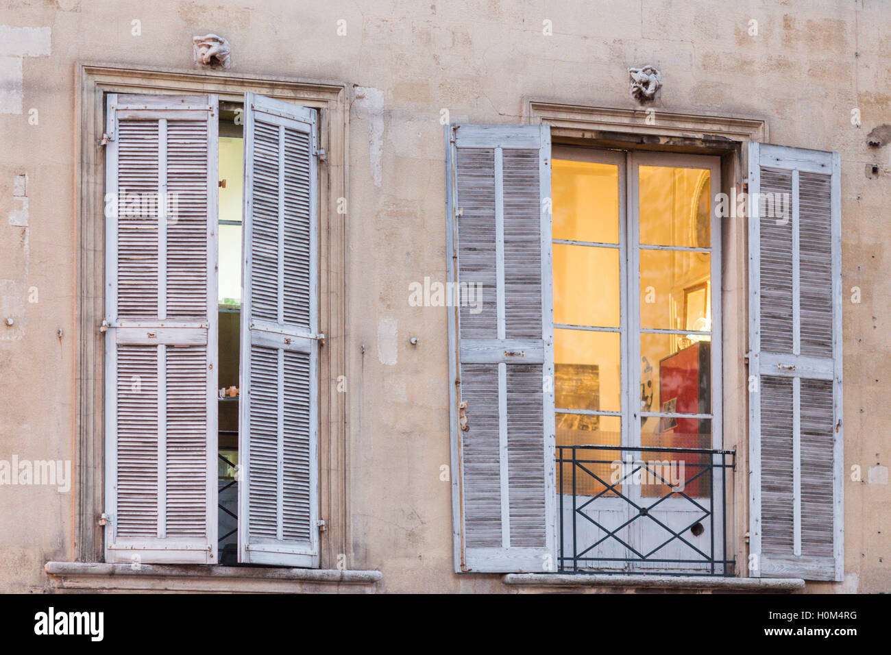 Provenzalische Gebäude und Architektur, Aix en Provence, Frankreich Stockfoto