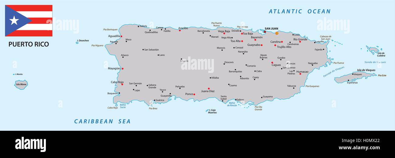 Karte Von Puerto Rico