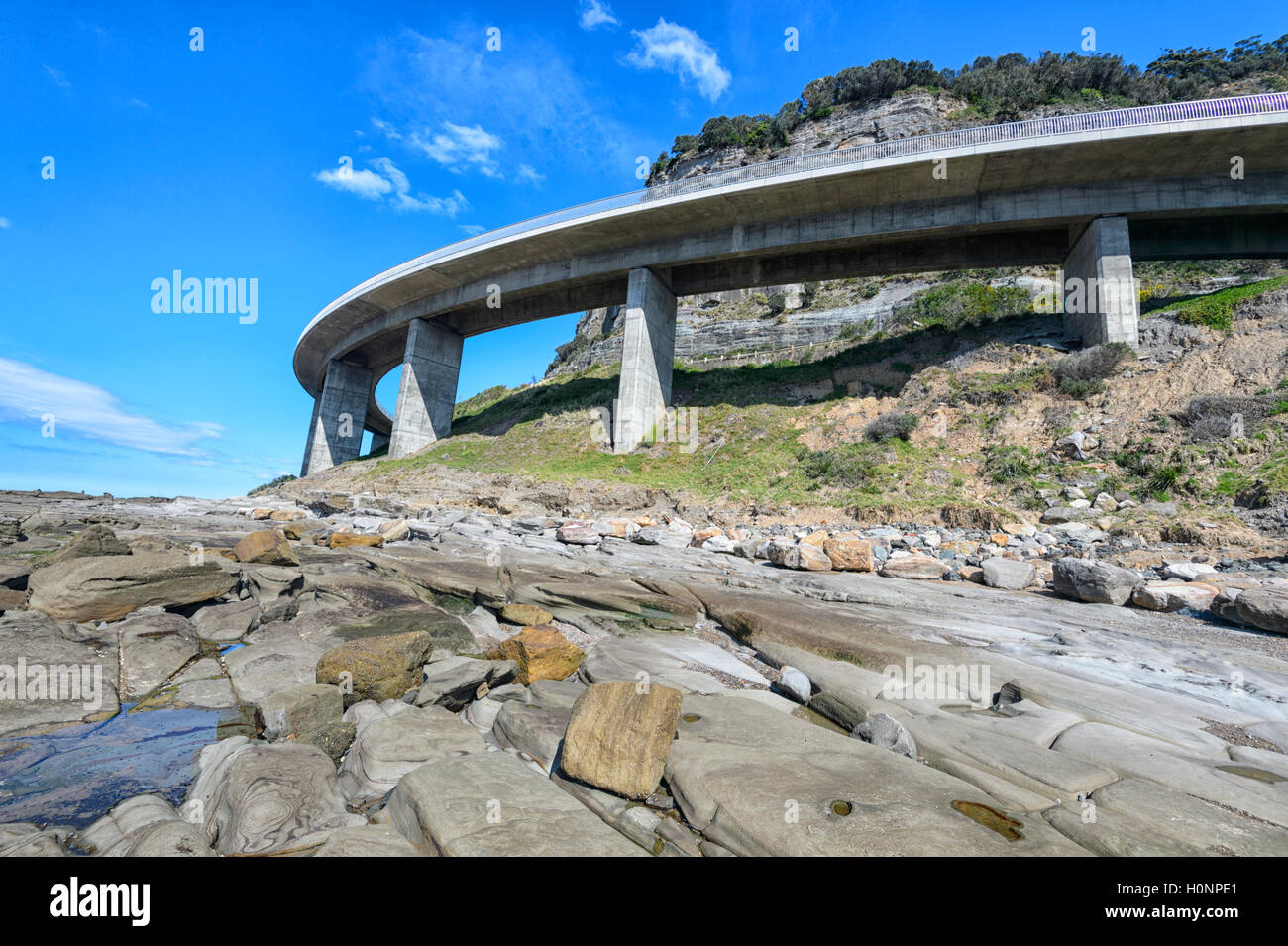Sea Cliff Bridge, Grand Pacific Drive, Coalcliff, Illawarra Region, New South Wales, NSW, Australien Stockfoto