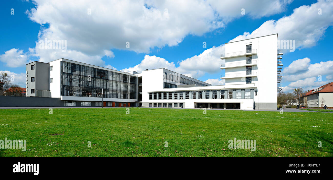 Das Bauhaus Dessau, Dessau, Sachsen-Anhalt, Deutschland Stockfoto