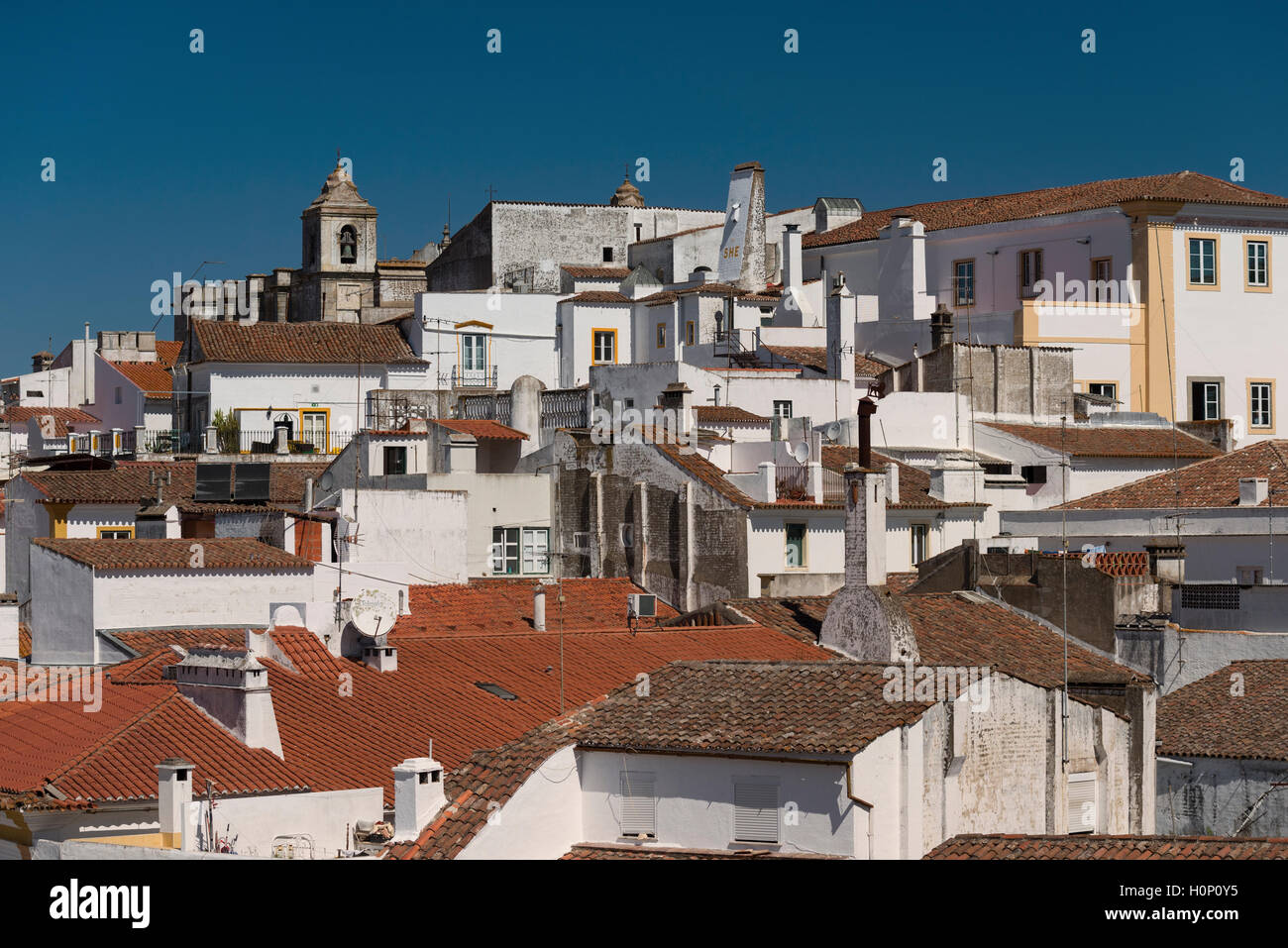 Blick auf die Stadt Evora Alentejo Portugal Stockfoto