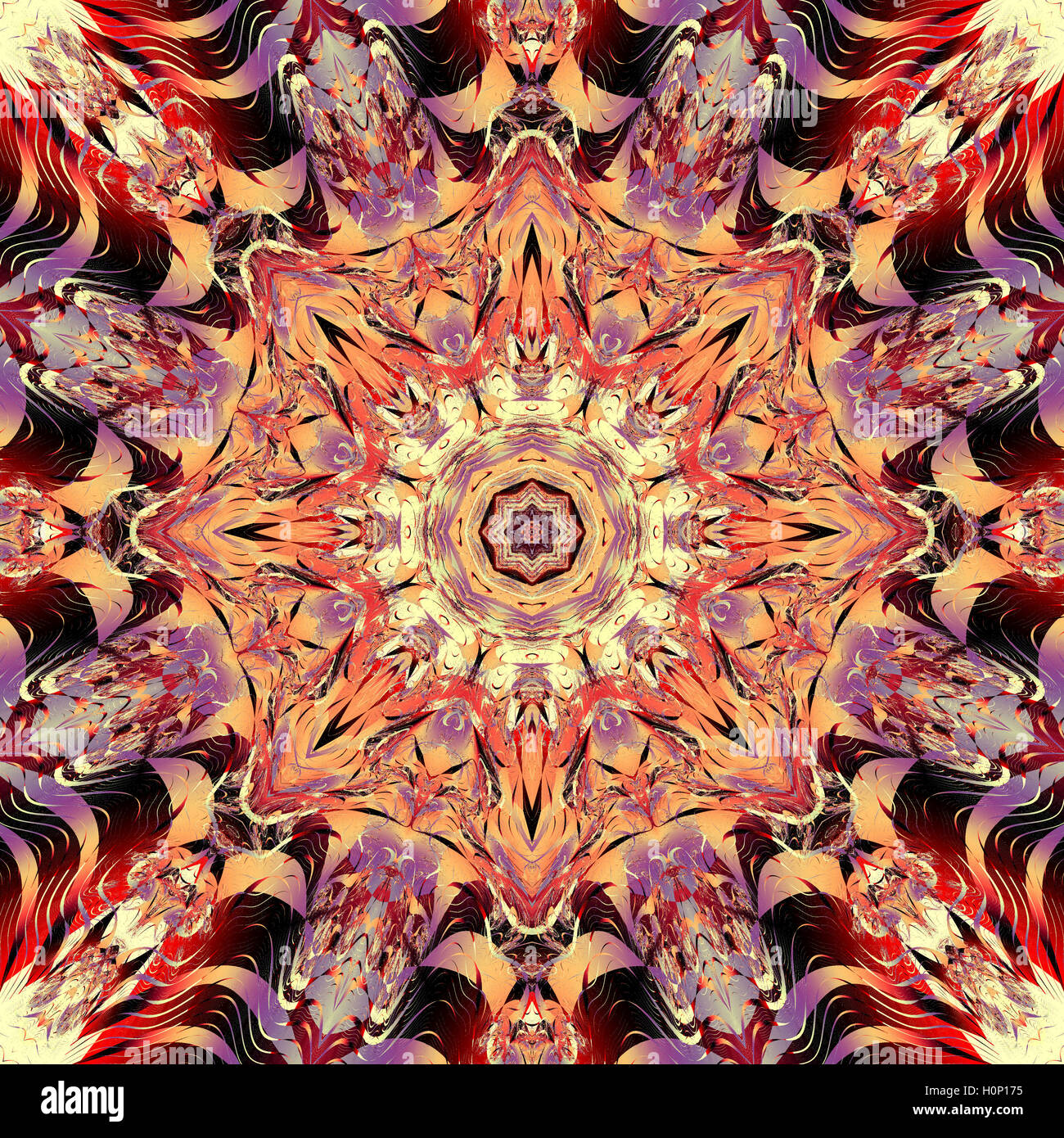 Kaleidoskop-Muster Stockfoto