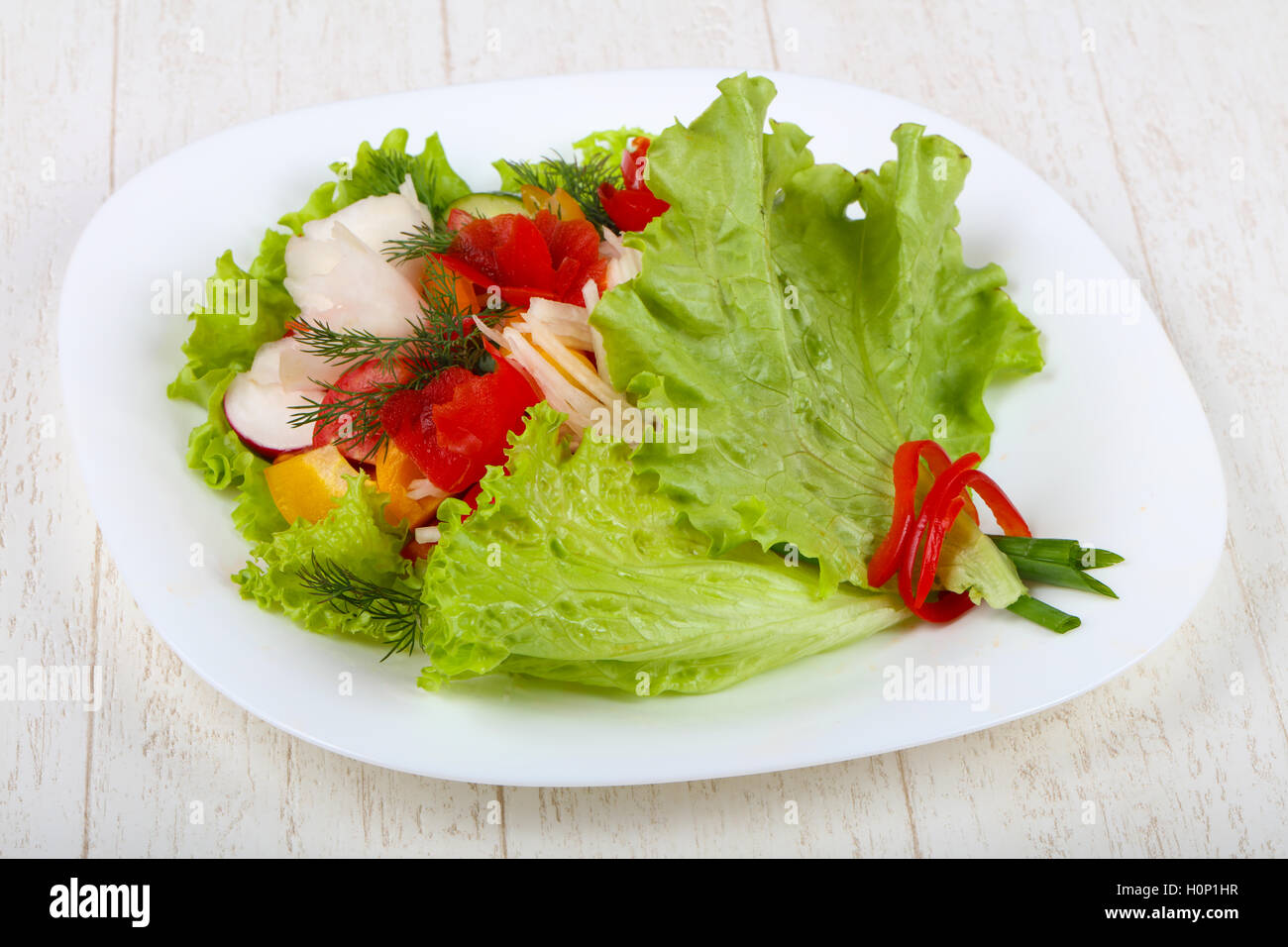 Vegane Salat Bouquet von Gemüse Stockfotografie Alamy