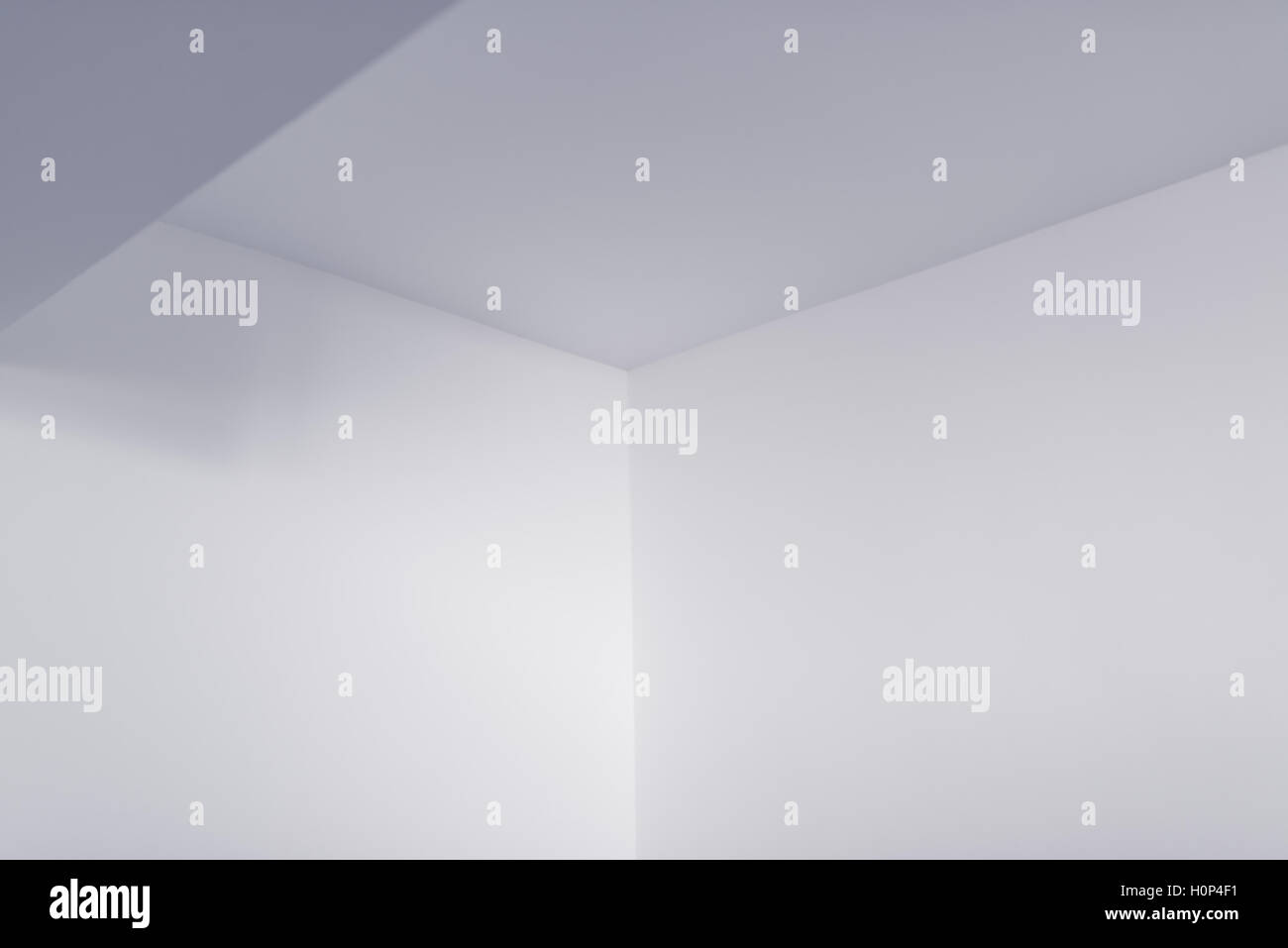 Leeren weißen Raum innen Detail als helle abstrakte geometrische Hintergrund Stockfoto