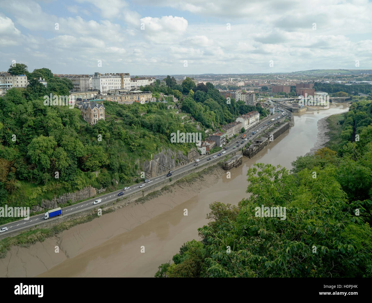 Die Avon-Schlucht aus die Clifton Suspension Bridge in Bristol-3 Stockfoto