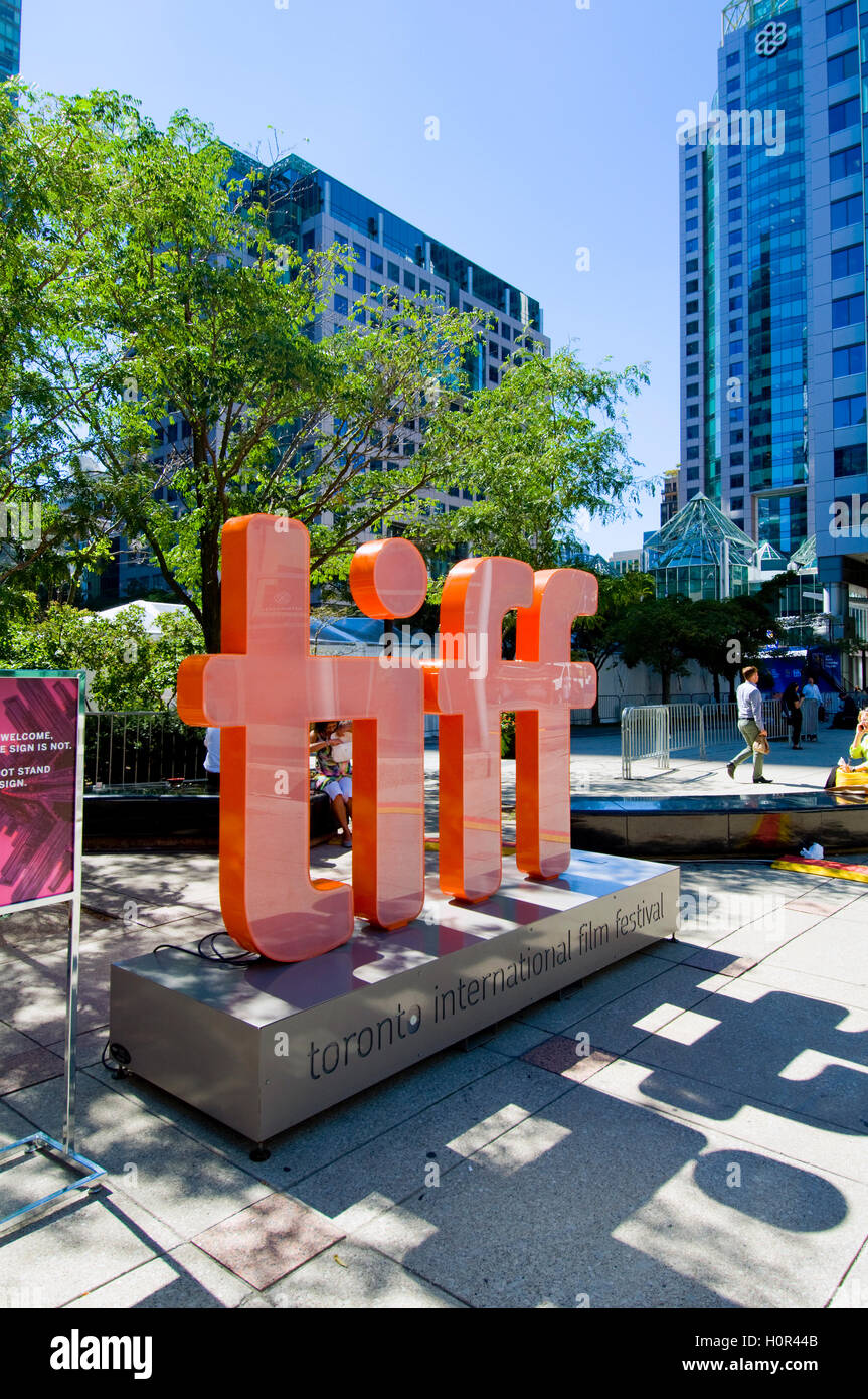 Blick rund um das Vergnügungsviertel in TIFF in Toronto, Kanada Stockfoto