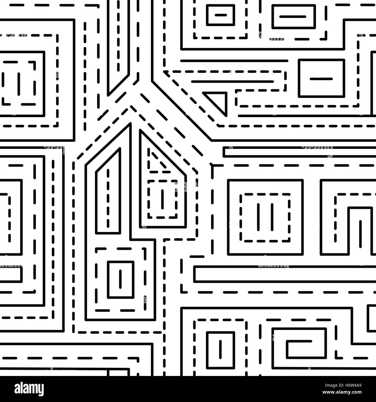 Nahtlose Muster Abstrakt Linien auf weißem Hintergrund Stock Vektor