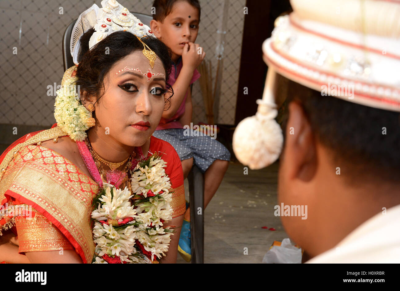 Bräutigam die Braut & eine besondere Momente für ihre Trauung