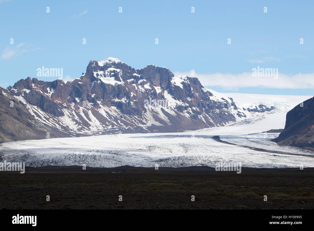 Skeiðarárjökull Gletscher Austritt aus Vatnajökull-Gletscher-Island Stockfoto