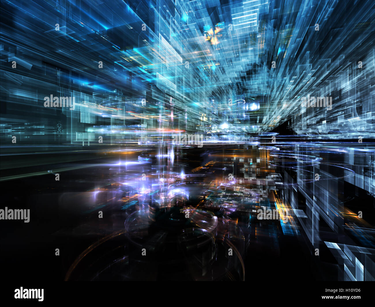 Stadt der Zukunft Stockfoto