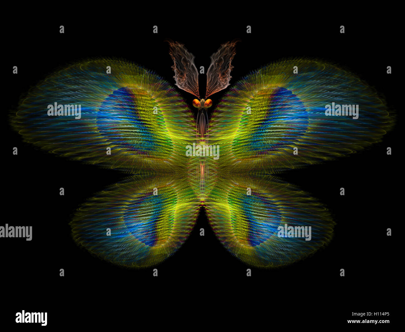 Digitalen Schmetterling Stockfoto